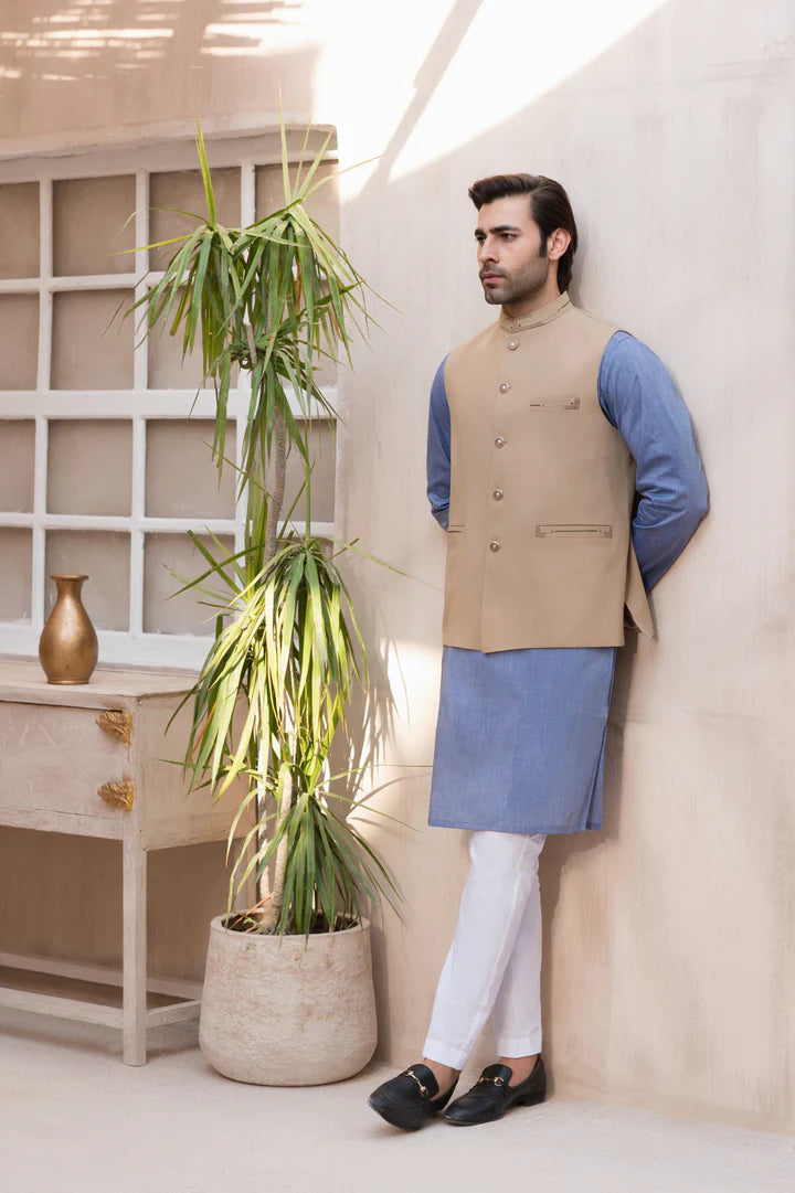 Kurta shalwar with waistcoat best sale