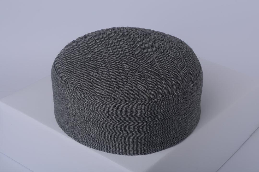 dark grey prayer cap for men