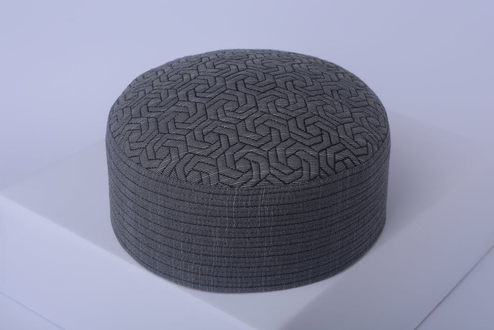 grey prayer cap for men