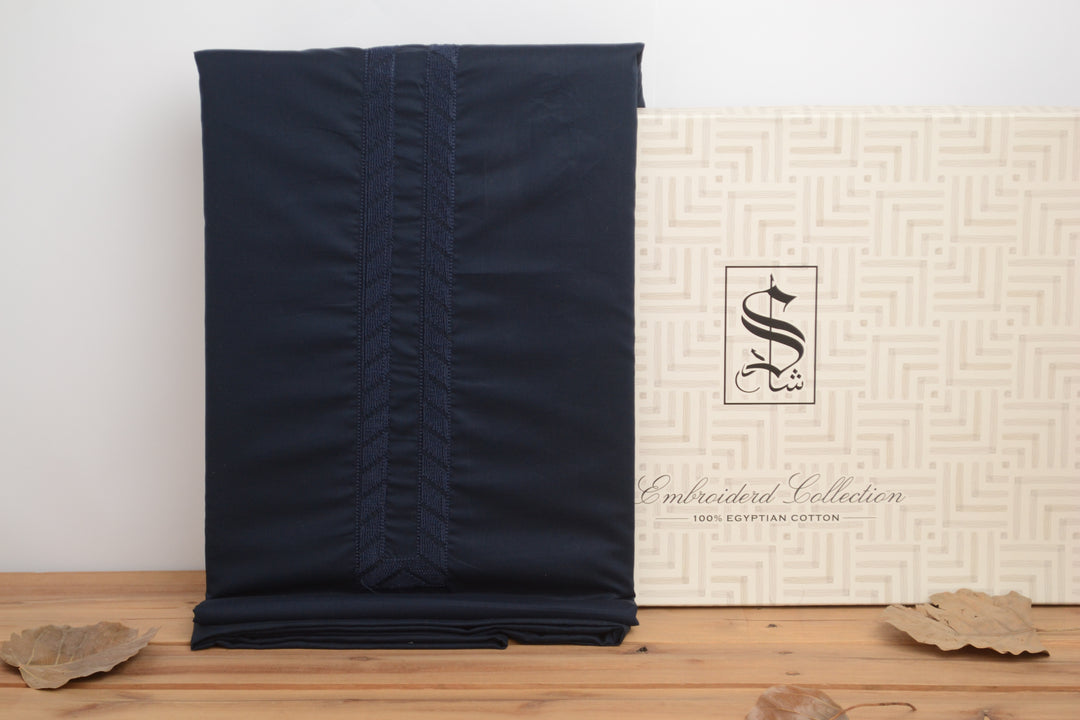 100% Egyptian Embroidery Suit for Men (ED#7) | Shaad Fabrics