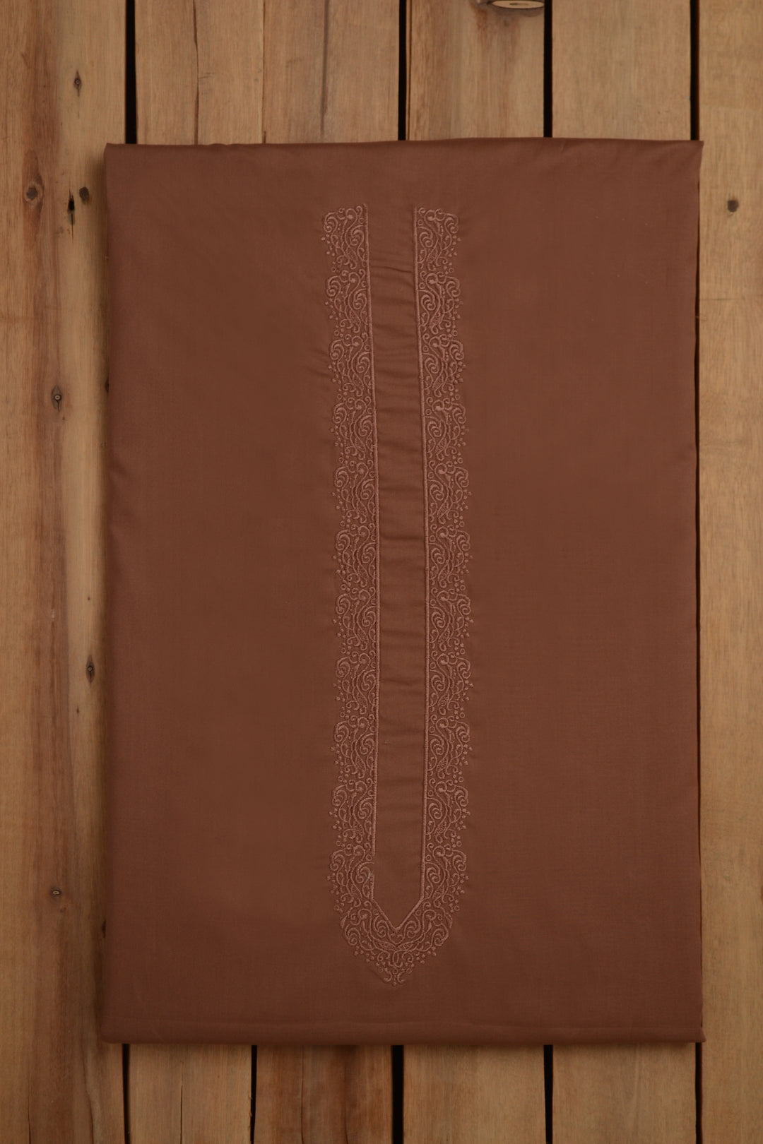 100% Men Egyptian Embroidery Suit (ED#15) | Shaad Fabrics