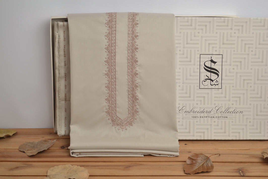 Buy Egyptian Embroidery Suit for Men (ED#5) | Shaad Fabrics