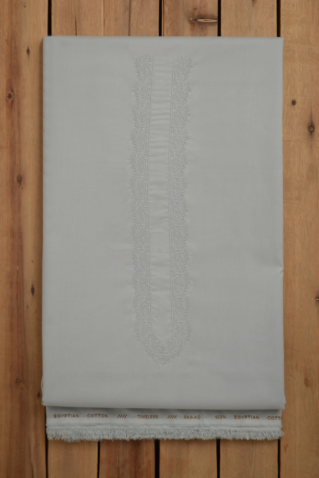 Grey Egyptian Embroidery Suit for Men | Shaad Fabrics