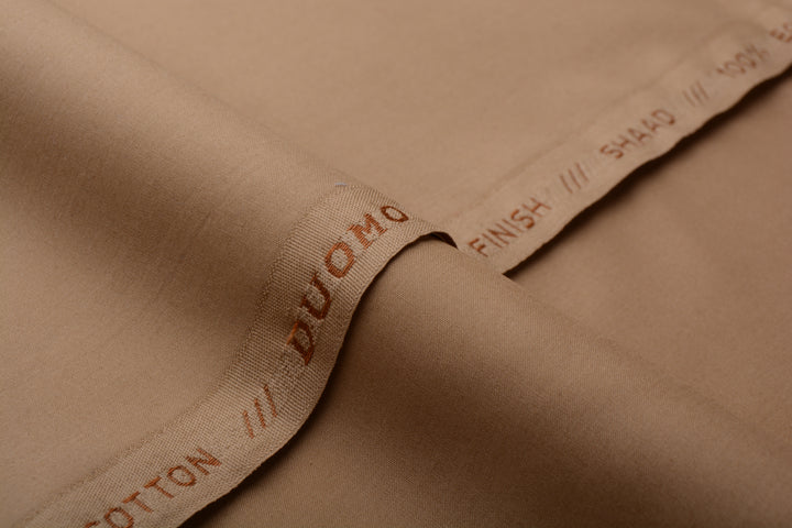 Camel brown cotton fabric