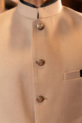 Beige Wool Waistcoat for men shalwar kameez