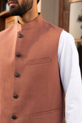  Sand Brown Waistcoat for Men shalwar kameez