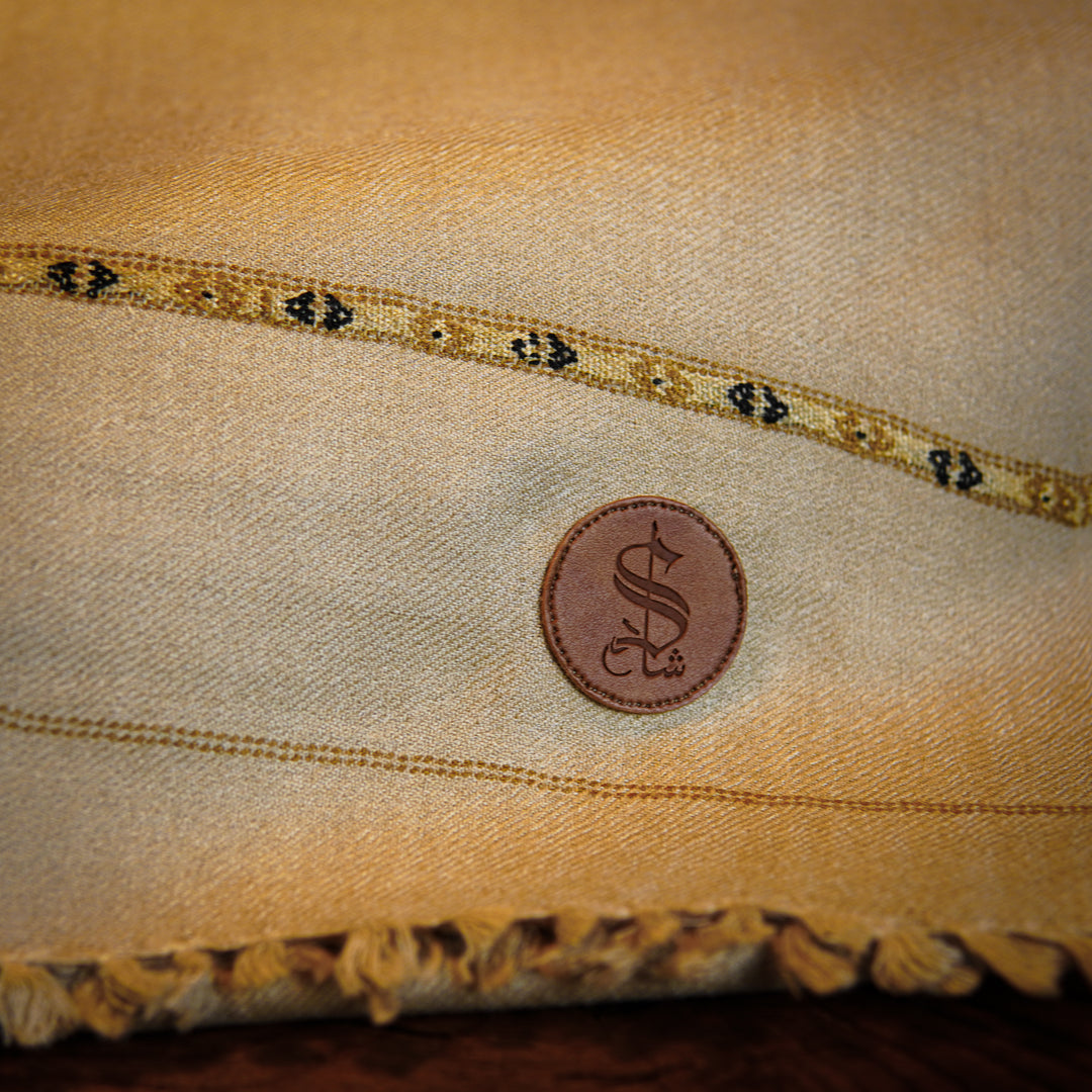 Wool Blended Shawl | Brown