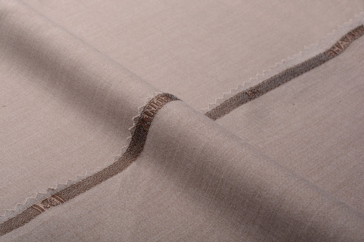 birch beige Wool Style Twill Men Shalwar Kameez Fabric