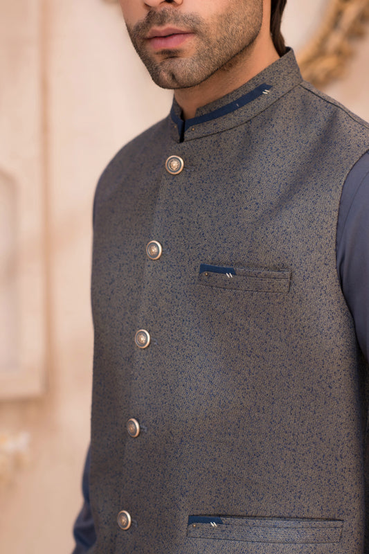 Blue snow Waistcoat (W.C 006)