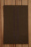 Dark Brown Egyptian Embroidery Suit for Men | Shaad Fabrics